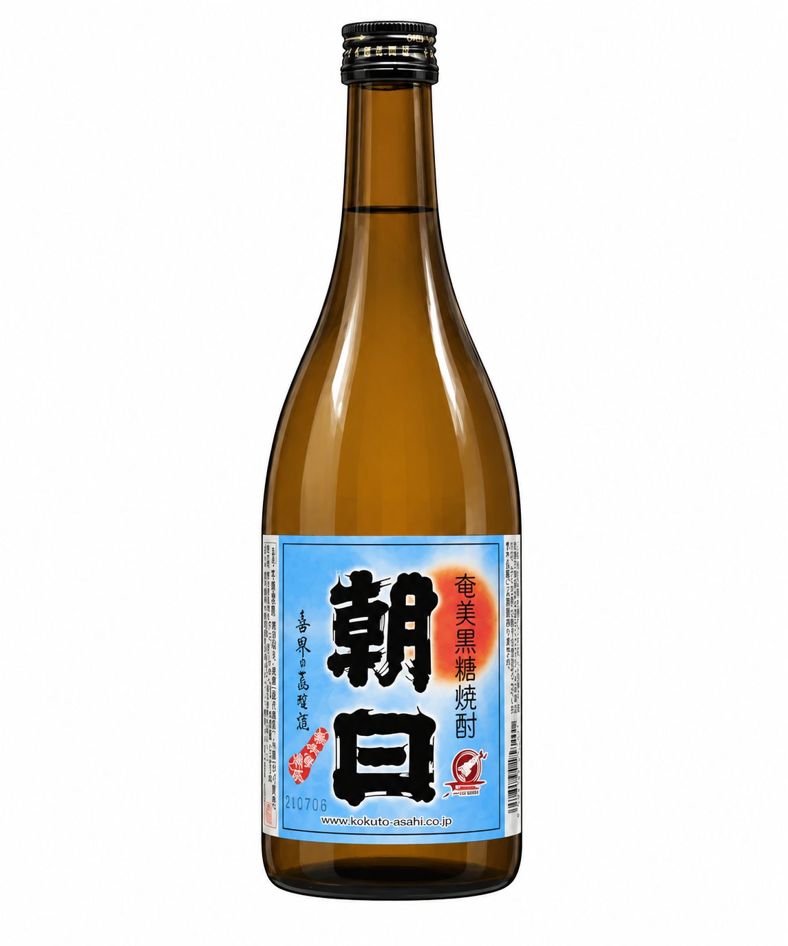 黒糖焼酎「朝日」のボトル